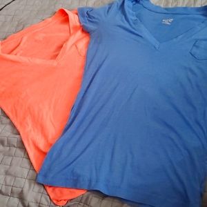 Two Mossimo V neck pocket tee's XS / Extra Small!